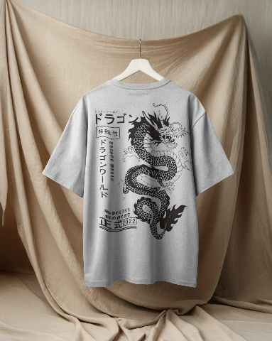 TheOtaku | Eternal Dragon Oversized Tee