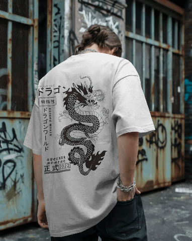 TheOtaku | Eternal Dragon Oversized Tee